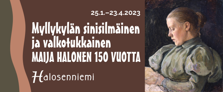 Banneri HN Myllykylän sinisilmäinen ja valkotukkainen Maija 150