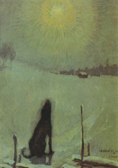 Pekka Halonen, Koira ulvoo kuuta 1899