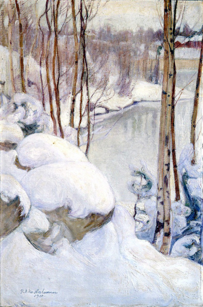 Pekka Halonen, Talvipäivä, öljy 1910, Pekka Halosen seura